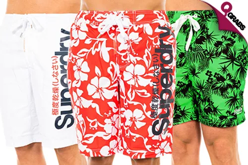 For QR195 Stand Out with Superdry Swimwear for Men - Choose from 9 Cool Colors! (QR285 Value)